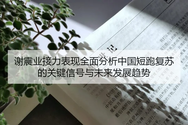 谢震业接力表现全面分析中国短跑复苏的关键信号与未来发展趋势